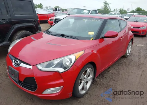 2014 Hyundai Veloster Base W/Gray из США, поврежденный, VIN KMHTC6AD4EU215076